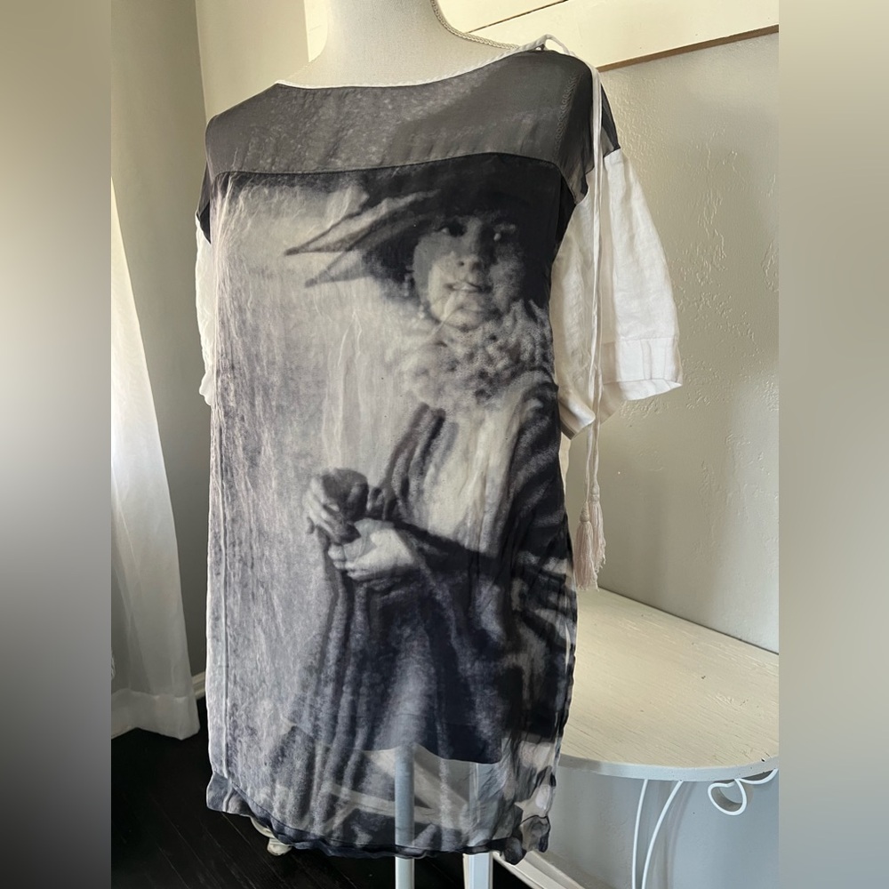 Gianfranco Ferre Black & White Vintage
 Top Woman's Face size 44 (USA 10) - Picture 3 of 10